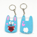 Promotional Gift Cartoon Cute Customized Shaped Keychain 3d PVC Key ring